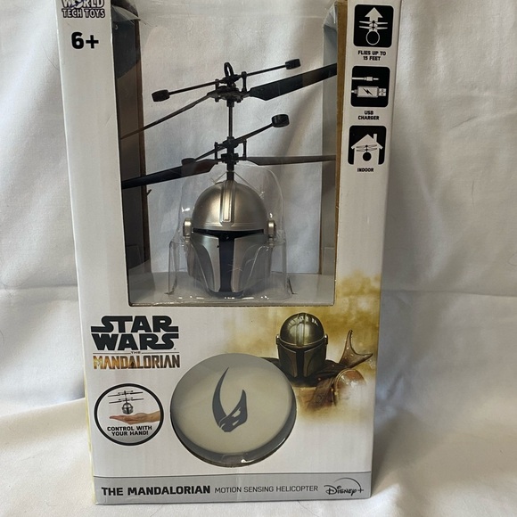 Star Wars The Mandalorian UFO Ball Helicopter Mando Kids Toy - Picture 1 of 2